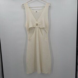 Madden NYC Plus Cut-Out Ring Detail Crochet Mini Dress Women's XXXL